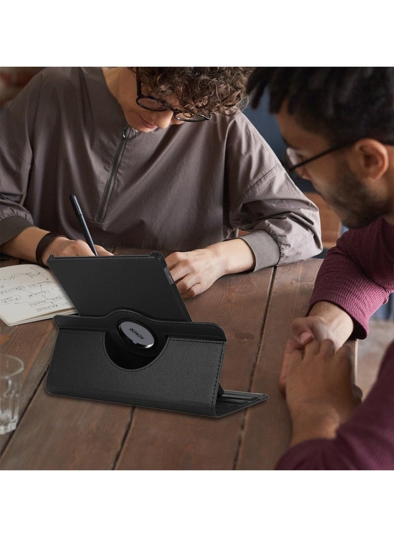 eGreen99 for Samsung Galaxy Tab A11 / A9 8.7 inch Case Cover, Multi-Angle Stand + 360 Rotating Bracket + Shockproof Leather Slim Protective Cover,Black - Image 5